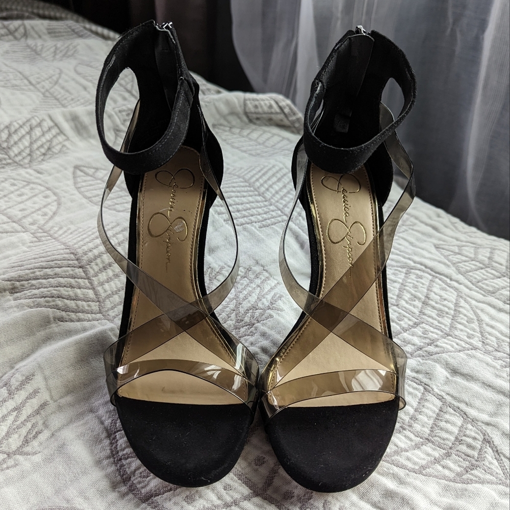 Jessica Simpson Dalechi Strappy black heels